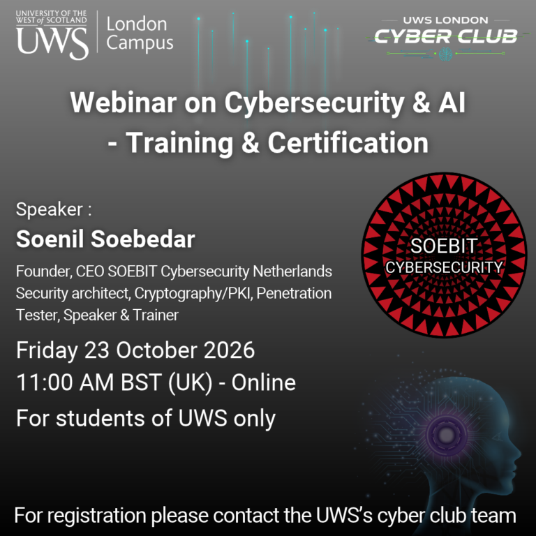 Webinar on Cybersecurity & AI – Training & Certification